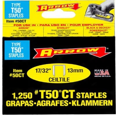 Shop 17 32 Heavy Duty T50 Staples 1 250 Pack At Mccoy S