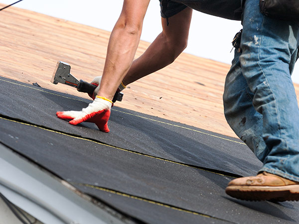 Nailing down underlayment