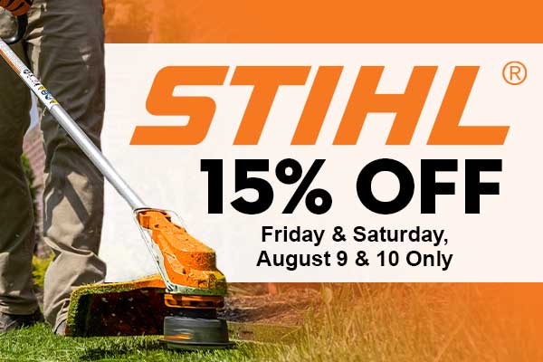 Stihl® Open House Two-Day Sale: August 9 & 10, 2024