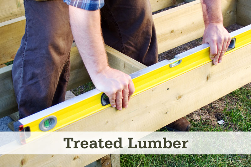 Treated Lumber for Building Pergolas & Gazebos